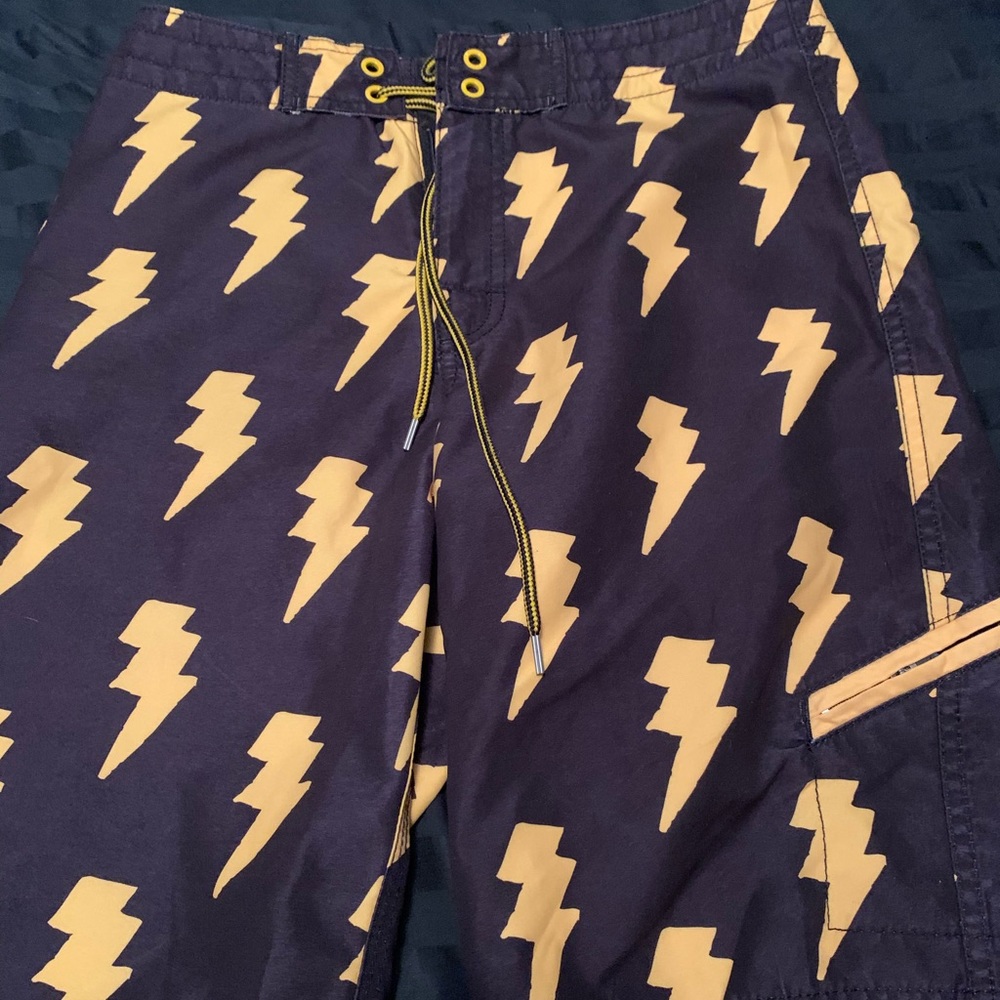 Paul frank lightning bolt board shorts sz 16